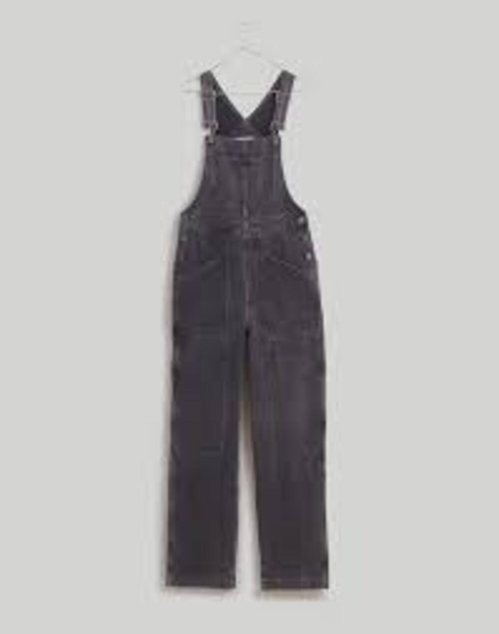 Madewell Oversized Carpenter Overalls XS Dark Wash Denim